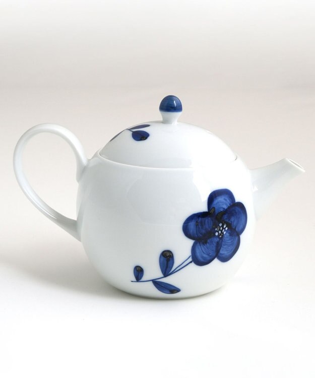 たち吉 【たち吉】青い花 ポット〈1個〉　波佐見焼 ホワイト×ブルー