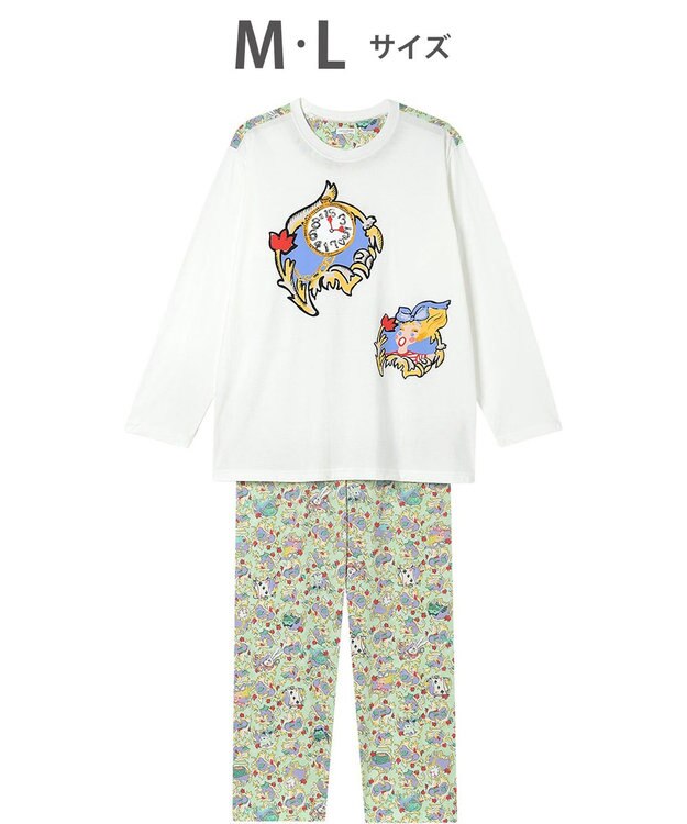tsumori chisato SLEEP ツモリチサト パジャマ 綿100%(本体) 天竺素材 長袖 長ズボン レディース UDX591 /ワコール メロン