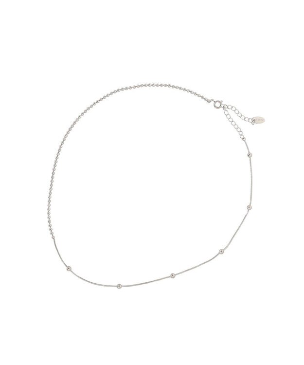 AMERICAN HOLIC 【ステンレス】スイッチドボールチェ－ンネックレス Silver