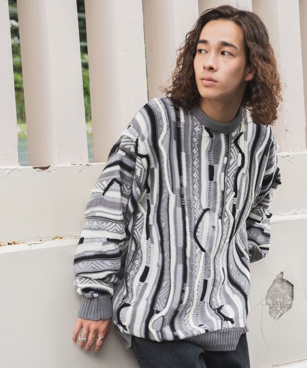 WEGO 3Dニットプルオーバー ホワイト