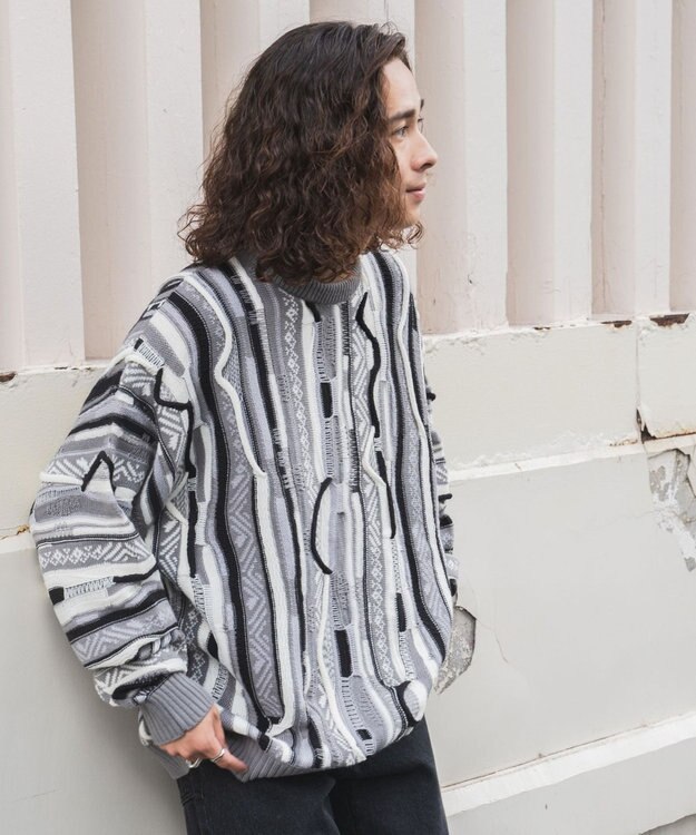 WEGO 3Dニットプルオーバー ホワイト