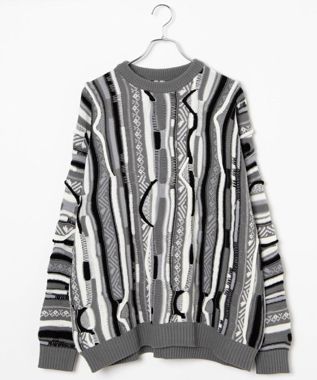 WEGO 3Dニットプルオーバー ホワイト