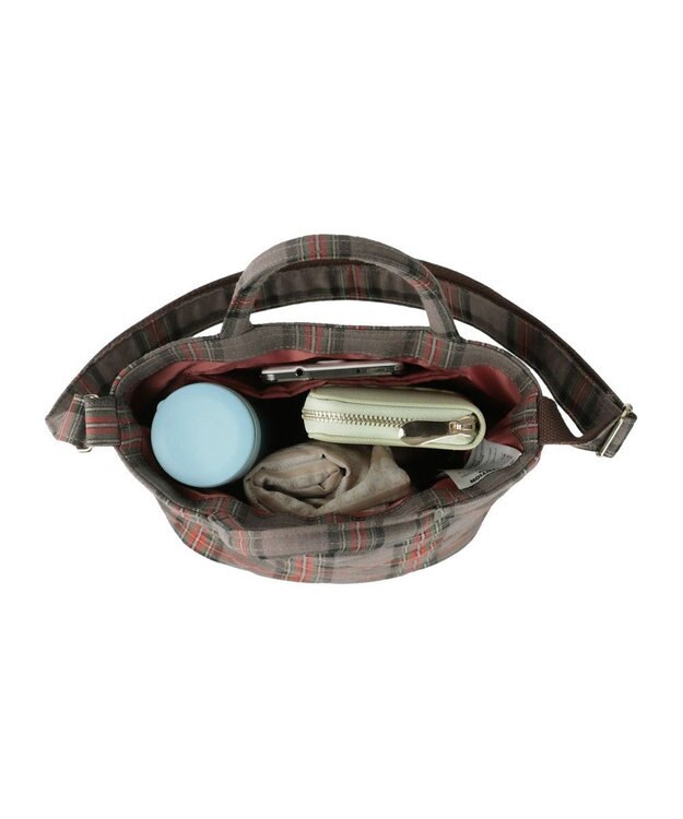 ROOTOTE 1211【ミニトート】EU.ベビールー.チェックキルト-B 01：ブラウン