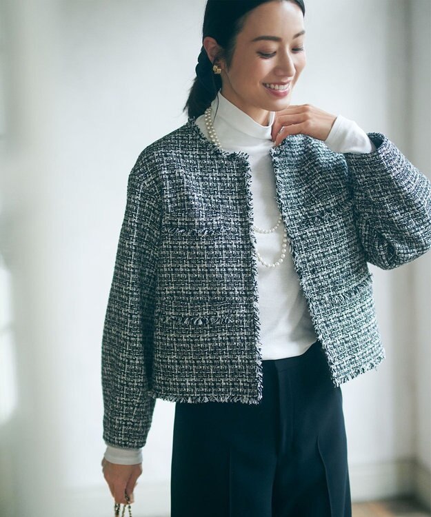 23区 【VERYコラボ】シュシュ&ブローチ2点セット ネイビー系