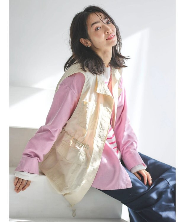 Green Parks オックス先染めシャツ Pink