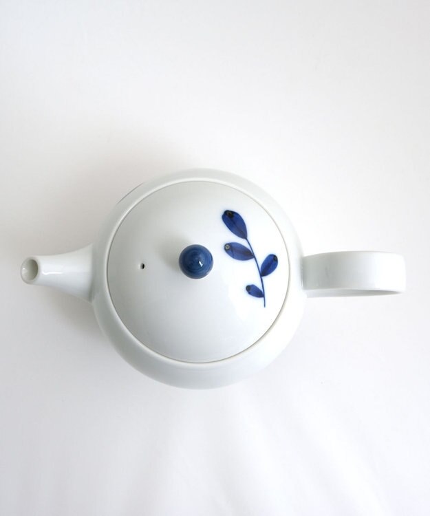 たち吉 【たち吉】青い花 ポット〈1個〉　波佐見焼 ホワイト×ブルー