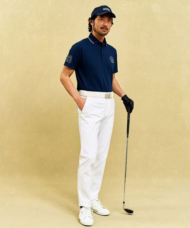 23区GOLF 【MEN】ウエストにジャストフィット ウエストムーブ パンツ 選べる5色展開 ホワイト系
