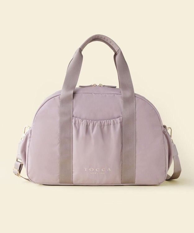 TOCCA 【WEB＆一部店舗限定】【一部カラー撥水・A4サイズ対応】AMIRARE NYLON BOSTON L ボストンバッグ ライラック系