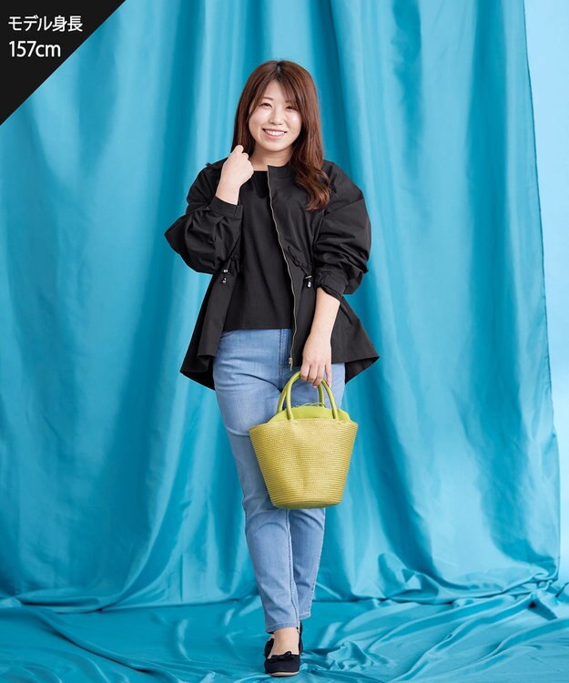 Tiaclasse L 【洗える・ストレッチ】デニムパンツ サックス