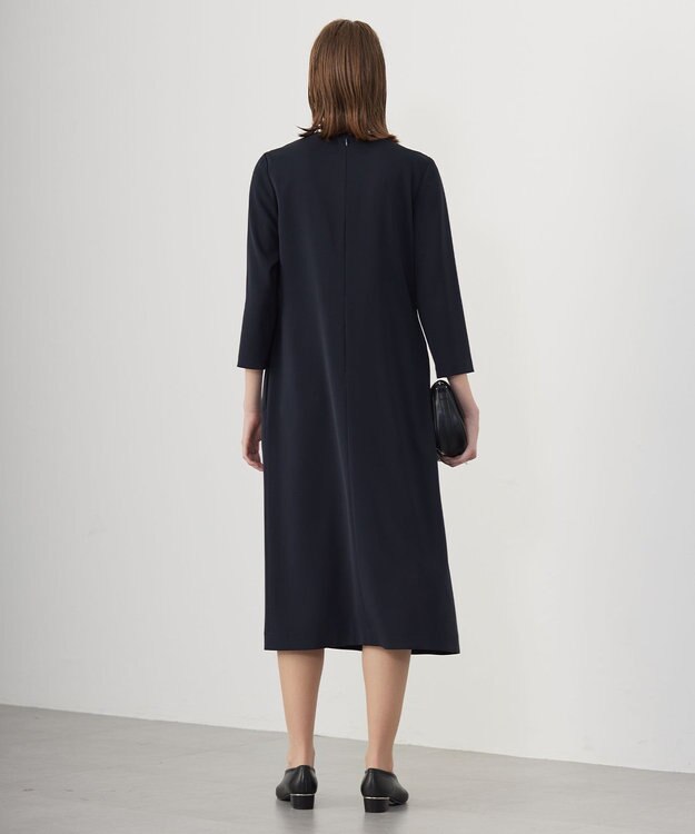 ICB L 【UVカット・防シワ・速乾・洗える】Fied ワンピース ネイビー系