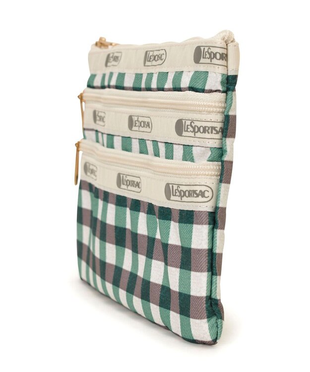 LeSportsac 3ZIP COSMETIC/フォレストギンガム フォレストギンガム
