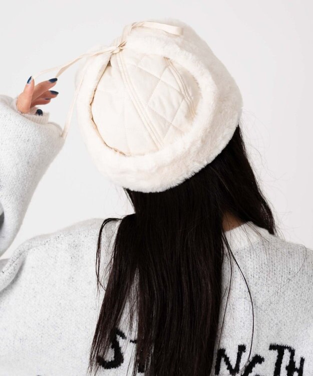 WEGO 【ユニセックス着用ITEM】フライトキャップ オフホワイト