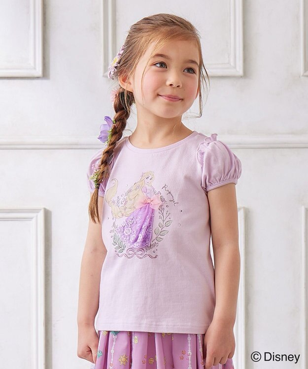 ANY KIDS 【ディズニープリンセス】アート Tシャツ ラベンダー<ラプンツェル>