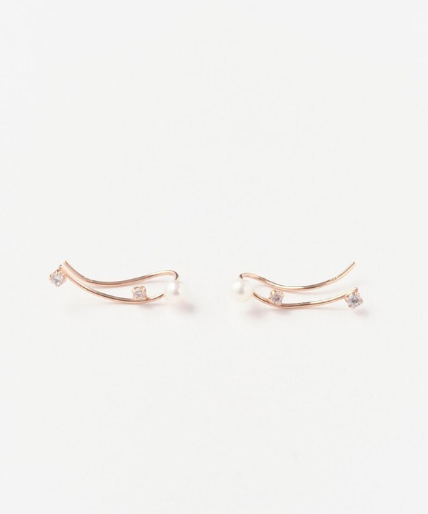 Phoebe 【K10RG】トゥウィンクルピアス&イヤリング ローズゴールド