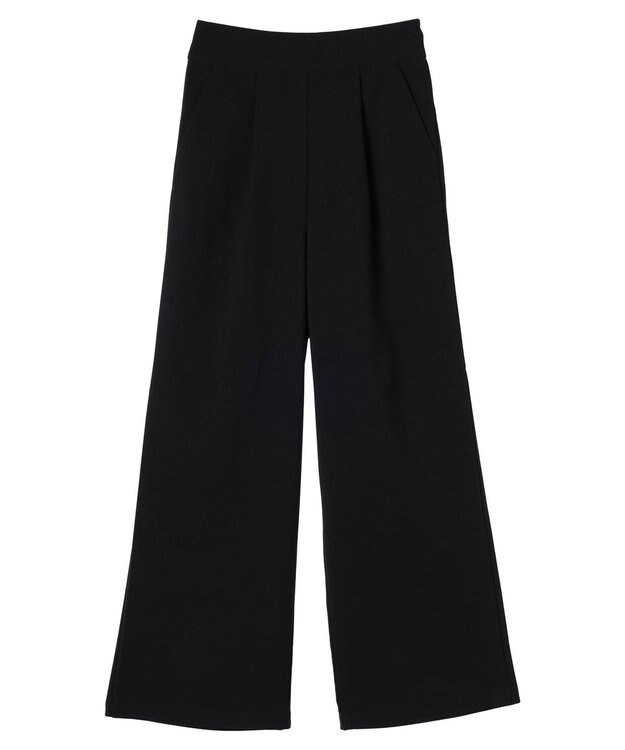 earth music&ecology リラックスワイドパンツ Black