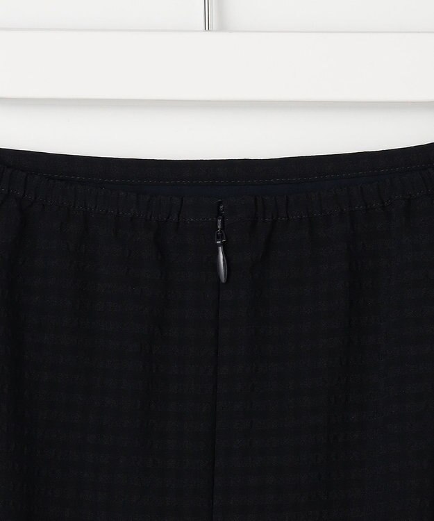 J.PRESS LADIES S シアーブロックチェック フレア スカート ネイビー系