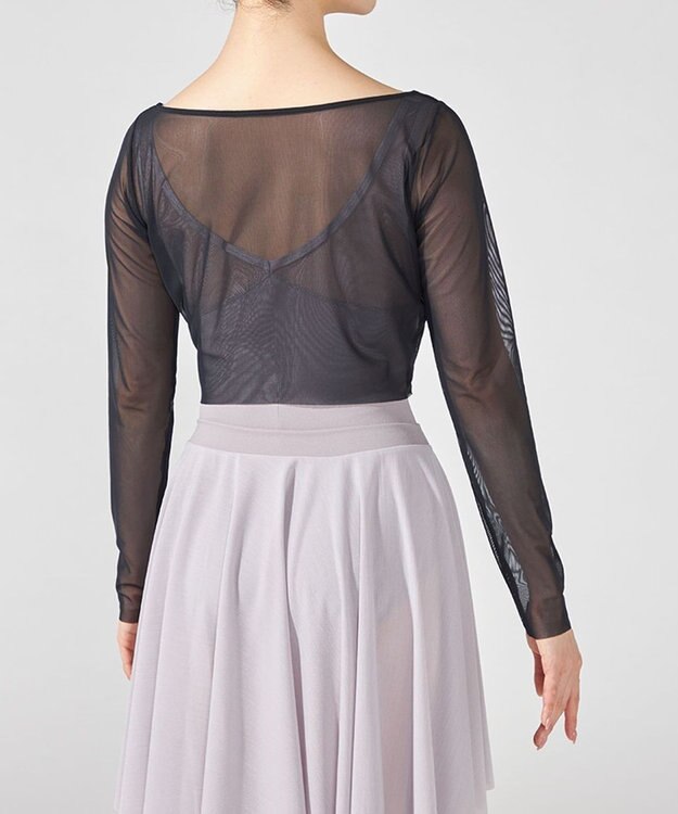 Chacott チュールショートトップ ブラック