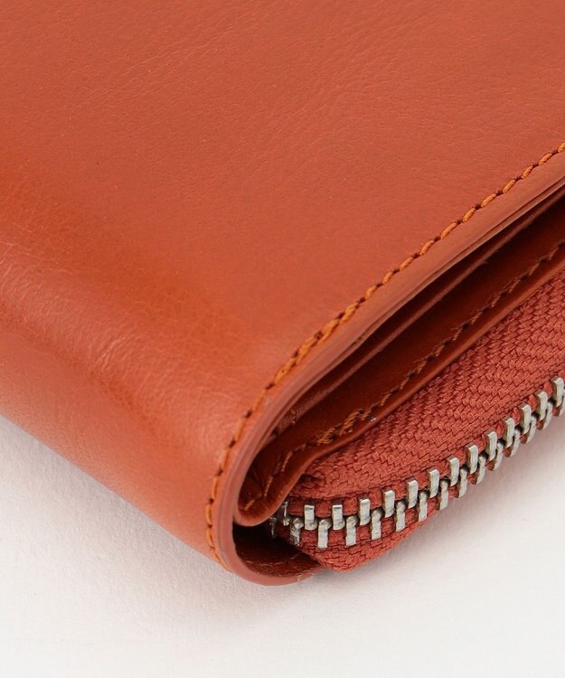 UNBILLION Otias オイルカウレザーL字ZIPミドルウォレット オレンジ