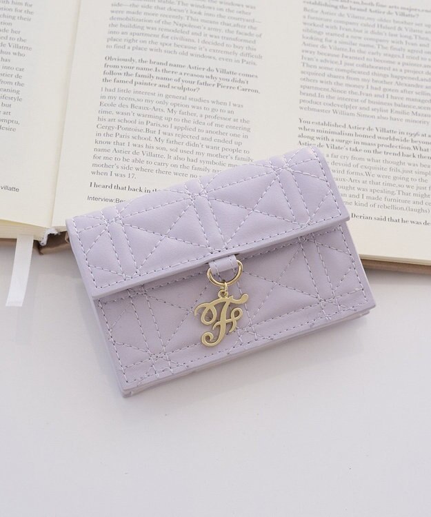 Maison de FLEUR キルティングカードケース Lavender