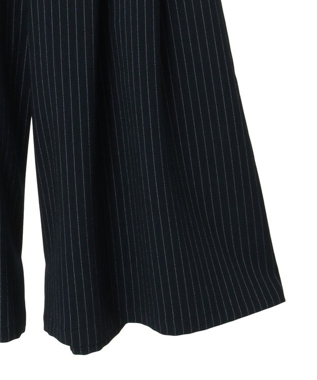 earth music&ecology 選べる丈タックスカーチョ Stripe Navy