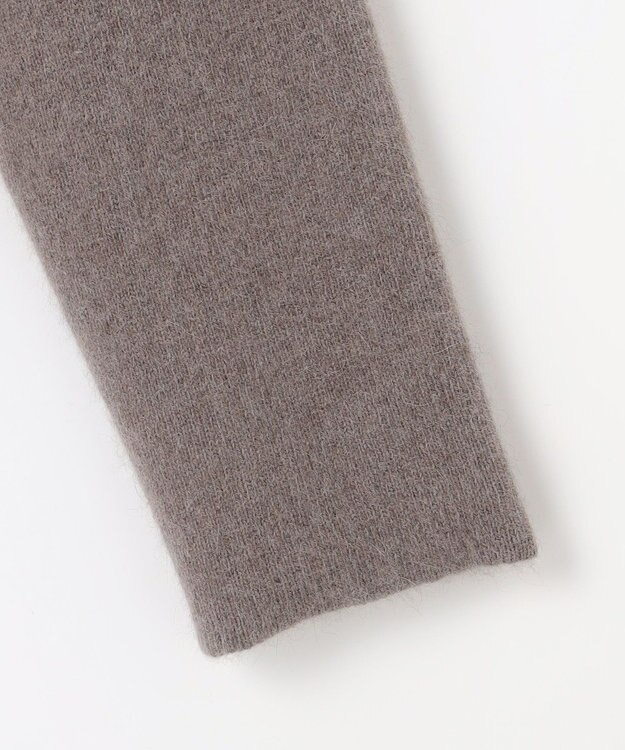 組曲 L 【加藤ローサさん着用】フラッフィーファーニット ジャケット ブラウン系