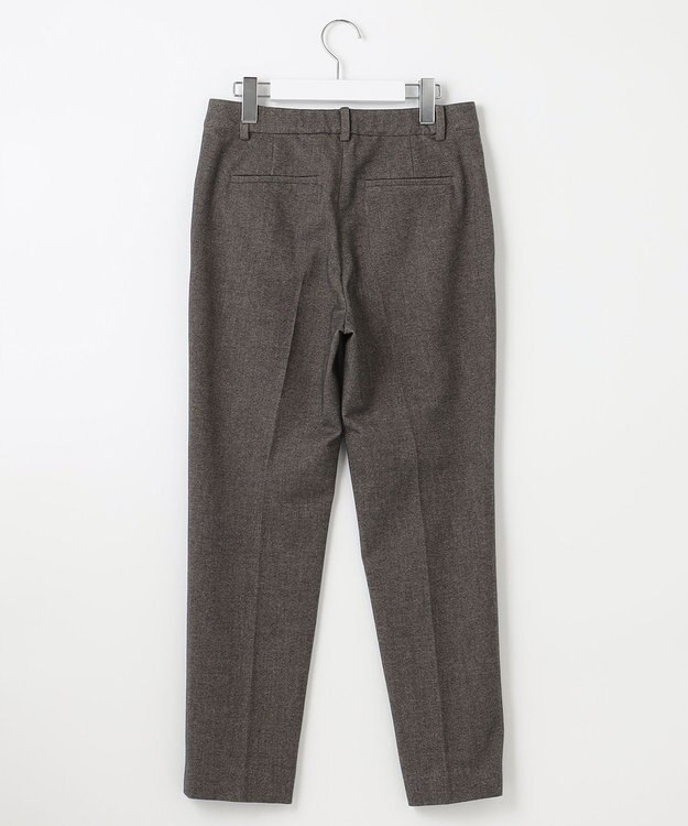 J.PRESS LADIES 【洗える】チェルビック テーパード パンツ ダークブラウン系