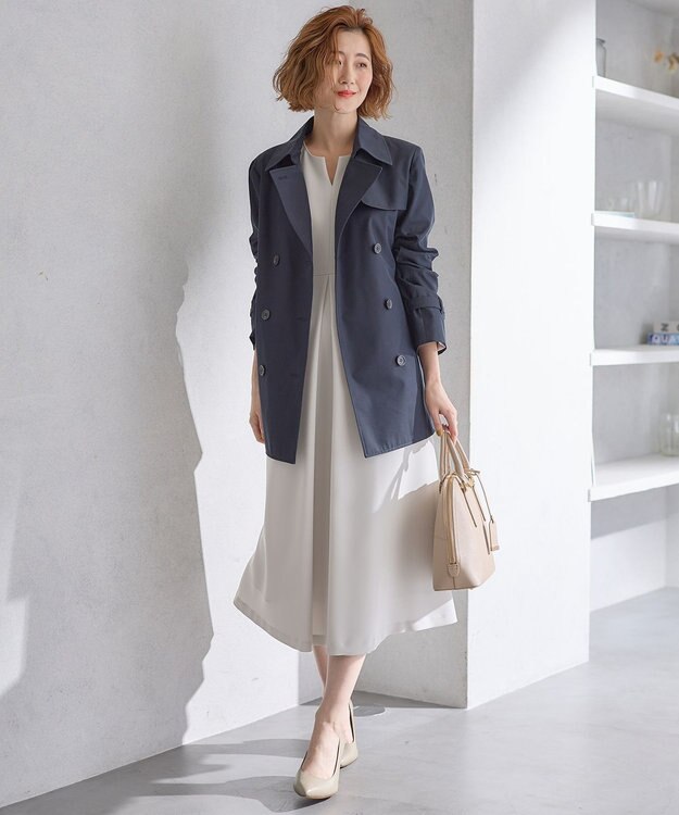 23区 S 【VERYコラボ 】トリアセダブルジョーゼット ワンピース ベージュ系