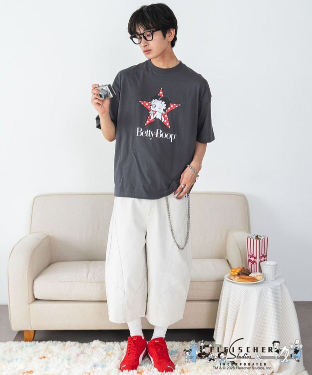 WEGO 【ベティ・ブープ/ユニセックス着用ITEM/SMLサイズ展開】キャラクターズグラフィックT4（SS） 柄1