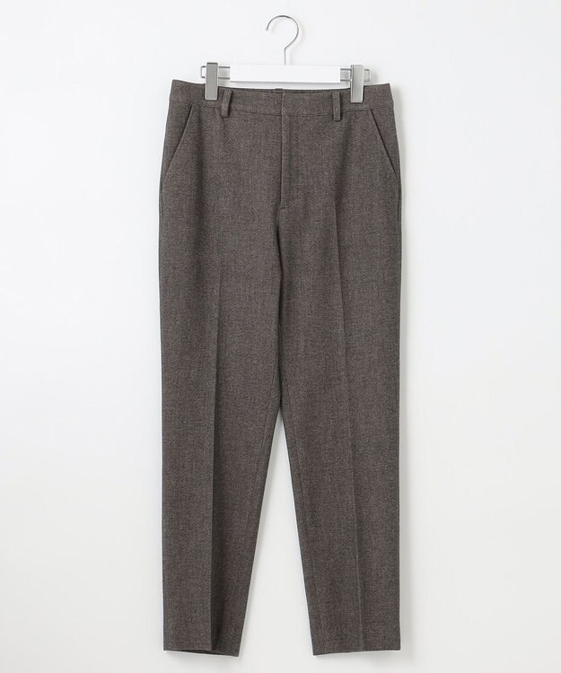 J.PRESS LADIES 【洗える】チェルビック テーパード パンツ ダークブラウン系