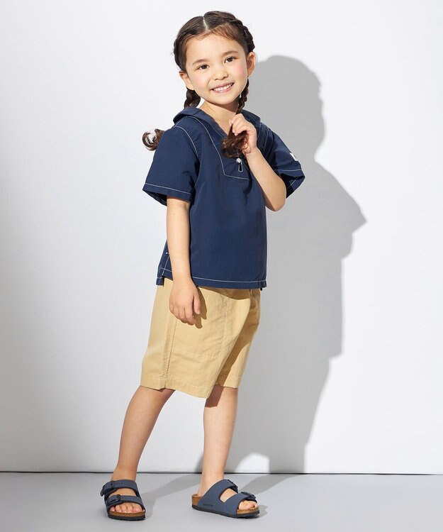 HELLY HANSEN 【キッズ】ショートスリーブバスクセイラーシャツ オーシャンネイビー