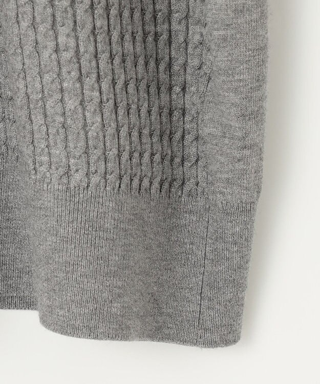 JOSEPH ABBOUD 【新色追加】チクチクしない SNOWYクルーネックニット ライトグレー系