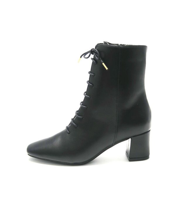BONTRE 【MIONOTIS/ミオノティス】レースアップヒールブーツ/707B ブラック