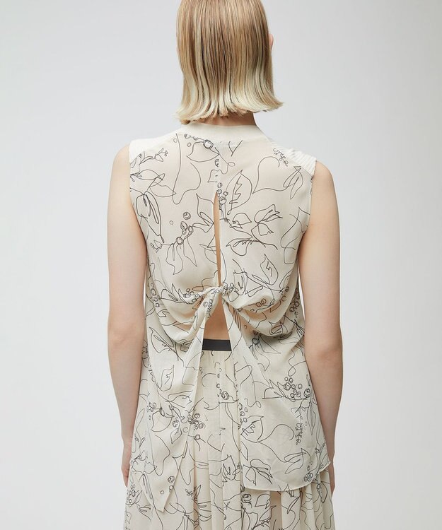 BEIGE， GINGKO / ドッキングニット Ecru