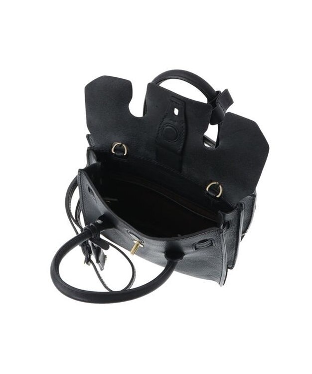 genten ミネルヴァ 2wayミニバッグ クロ