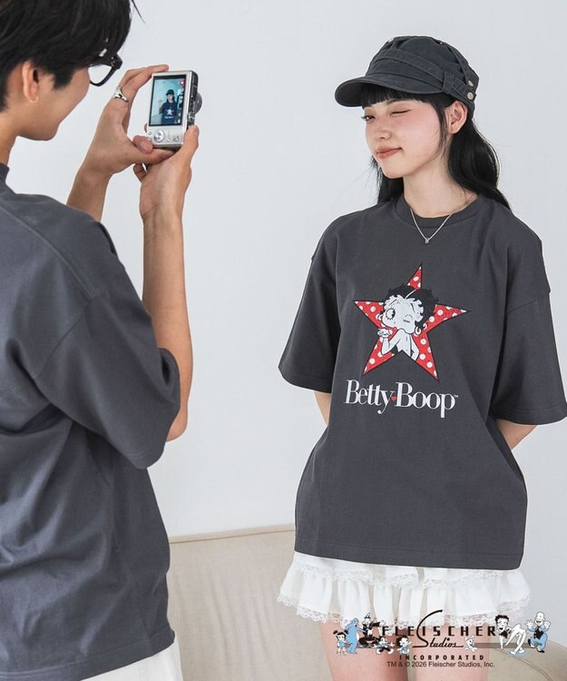 WEGO 【ベティ・ブープ/ユニセックス着用ITEM/SMLサイズ展開】キャラクターズグラフィックT4（SS） 柄1