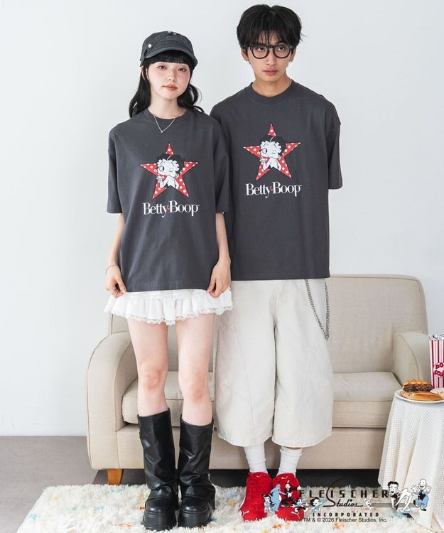 WEGO 【ベティ・ブープ/ユニセックス着用ITEM/SMLサイズ展開】キャラクターズグラフィックT4（SS） 柄1