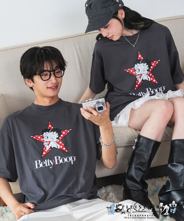 WEGO 【ベティ・ブープ/ユニセックス着用ITEM/SMLサイズ展開】キャラクターズグラフィックT4（SS） 柄1