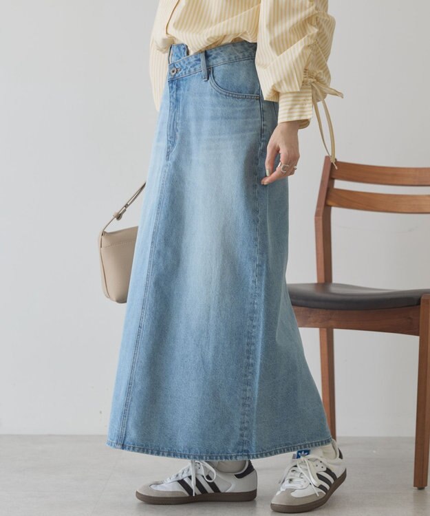 AMERICAN HOLIC リメイクデザインスカート Light Indigo