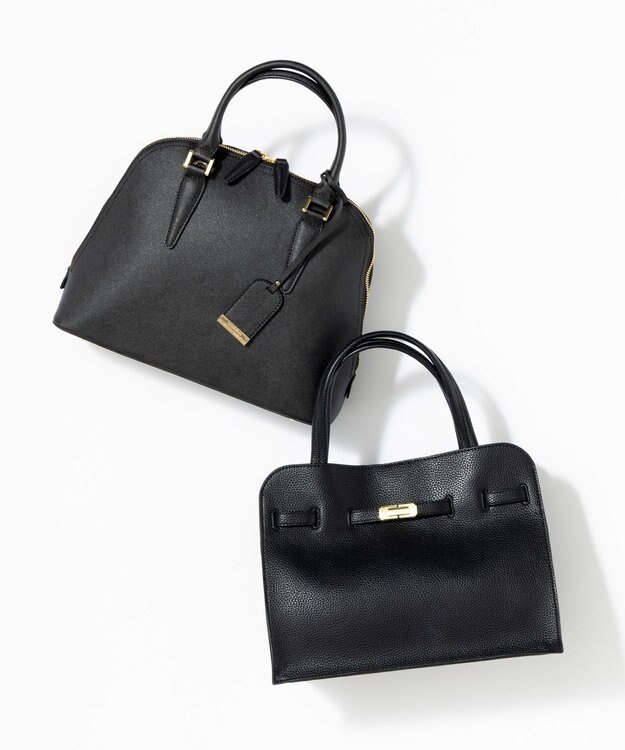 23区 ベルト付き 2WAY トートバッグ ブラック系