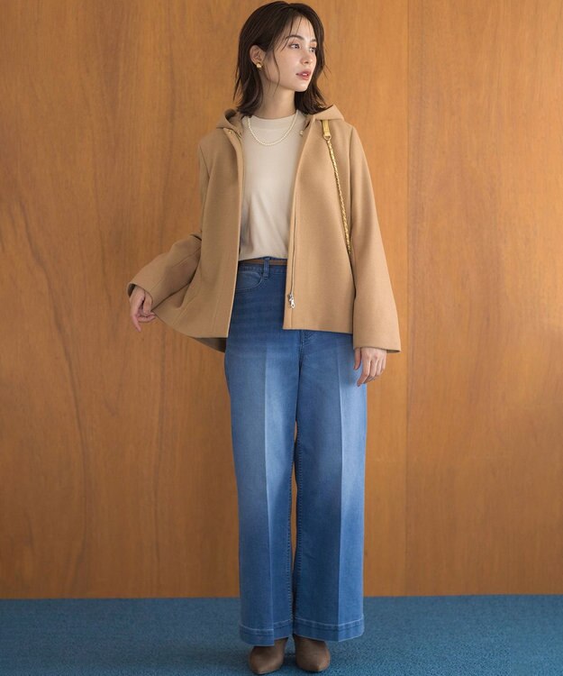 組曲 ポインテッドトゥサイドゴアブーティー キャメル系