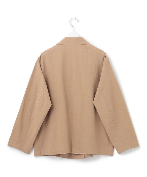 J.PRESS YORK STREET 【WOMEN】ワンウォッシュ リネンコットンジャケット ベージュ系