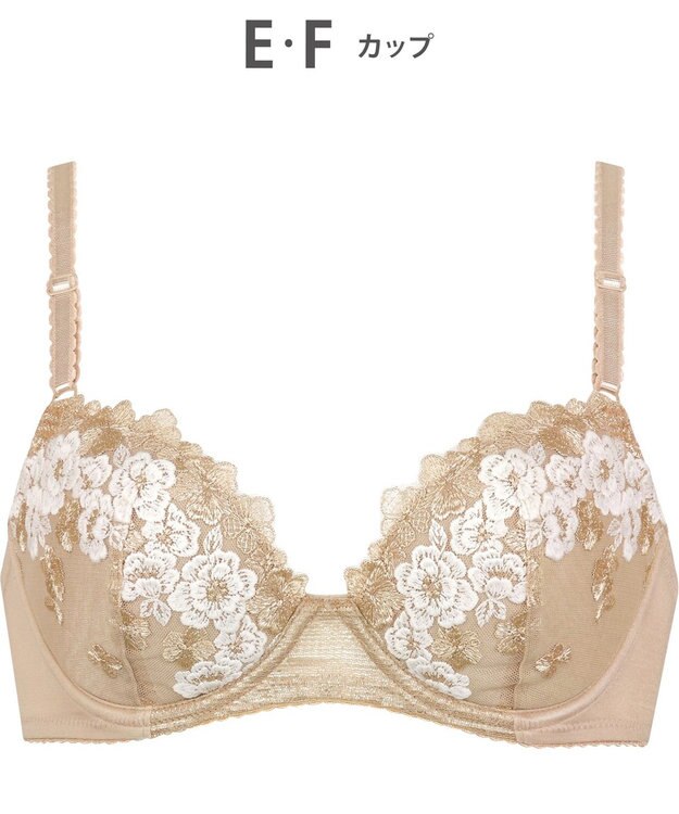 Wing 【ナチュラルアップブラ】 AA~Gカップ展開 ふっくら自然なまるみでバストアップ KB2060 ウイング／ワコール ベージュ