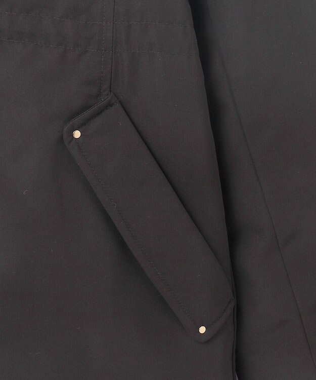 ANY SIS 【撥水・洗える】2WAYドロストフーディミドル ダウン ブラック