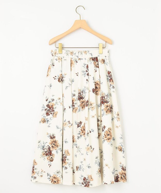組曲 ローズシックプリント スカート アイボリー系5