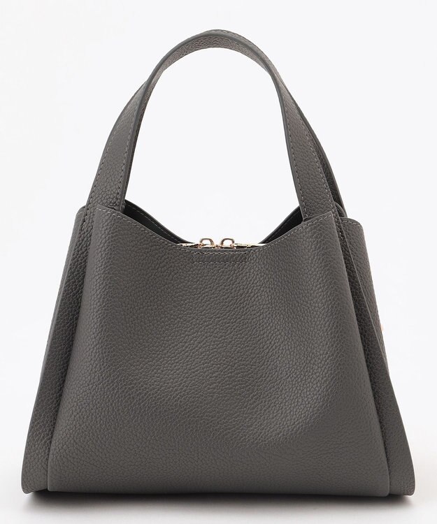 LA BAGAGERIE ソフトシュリンク2WAYハンドバッグ small ダークグレー