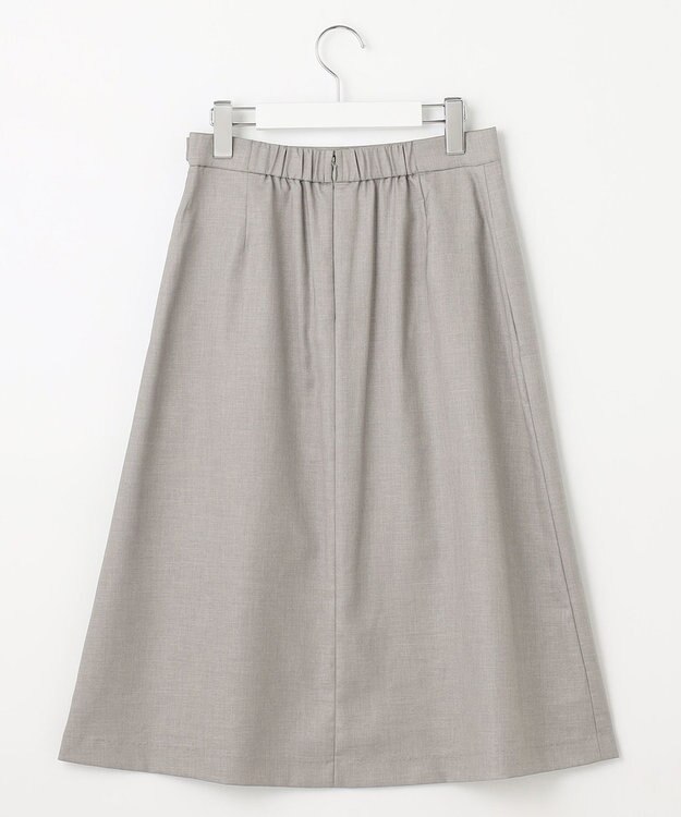 J.PRESS LADIES 【セットアップ対応・洗える・UVケア・速乾】 OXIJEWELストレッチ スカート ライトグレー系