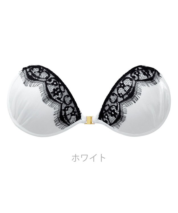 BRADELIS New York 【NuBra / ボリュームアップ】パテッドヌーブラ クロス デザインヌーブラ ホワイト