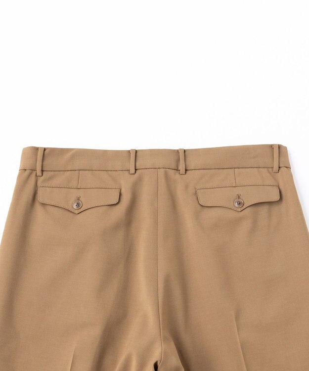 UNFILO MENS ウールライク ワイドパンツ ブラウン