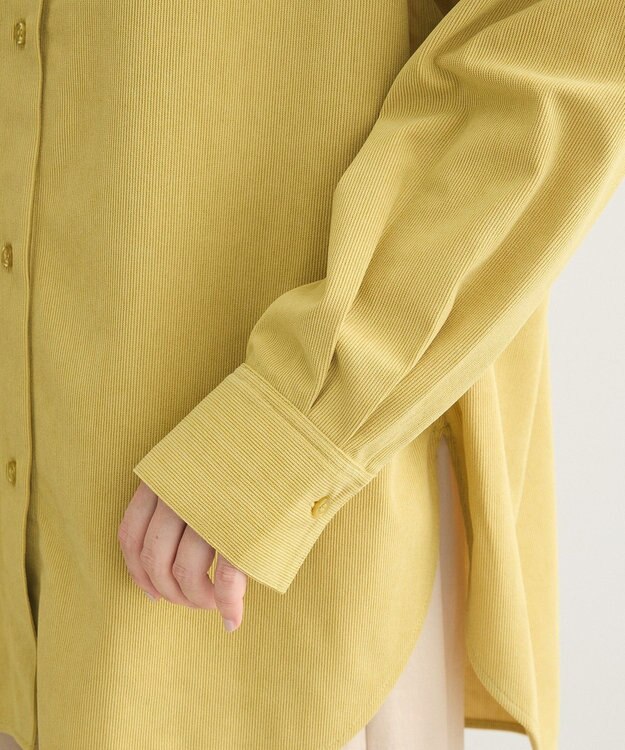 Green Parks ソフトコーデュロイシャツ Yellow