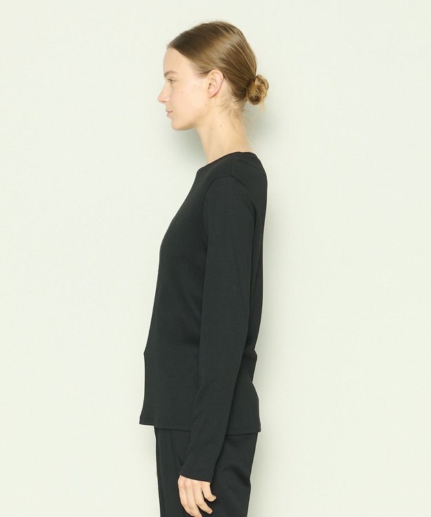 JOSEPH 【洗える】クリーミーリブ　ロングスリーブトップス Black